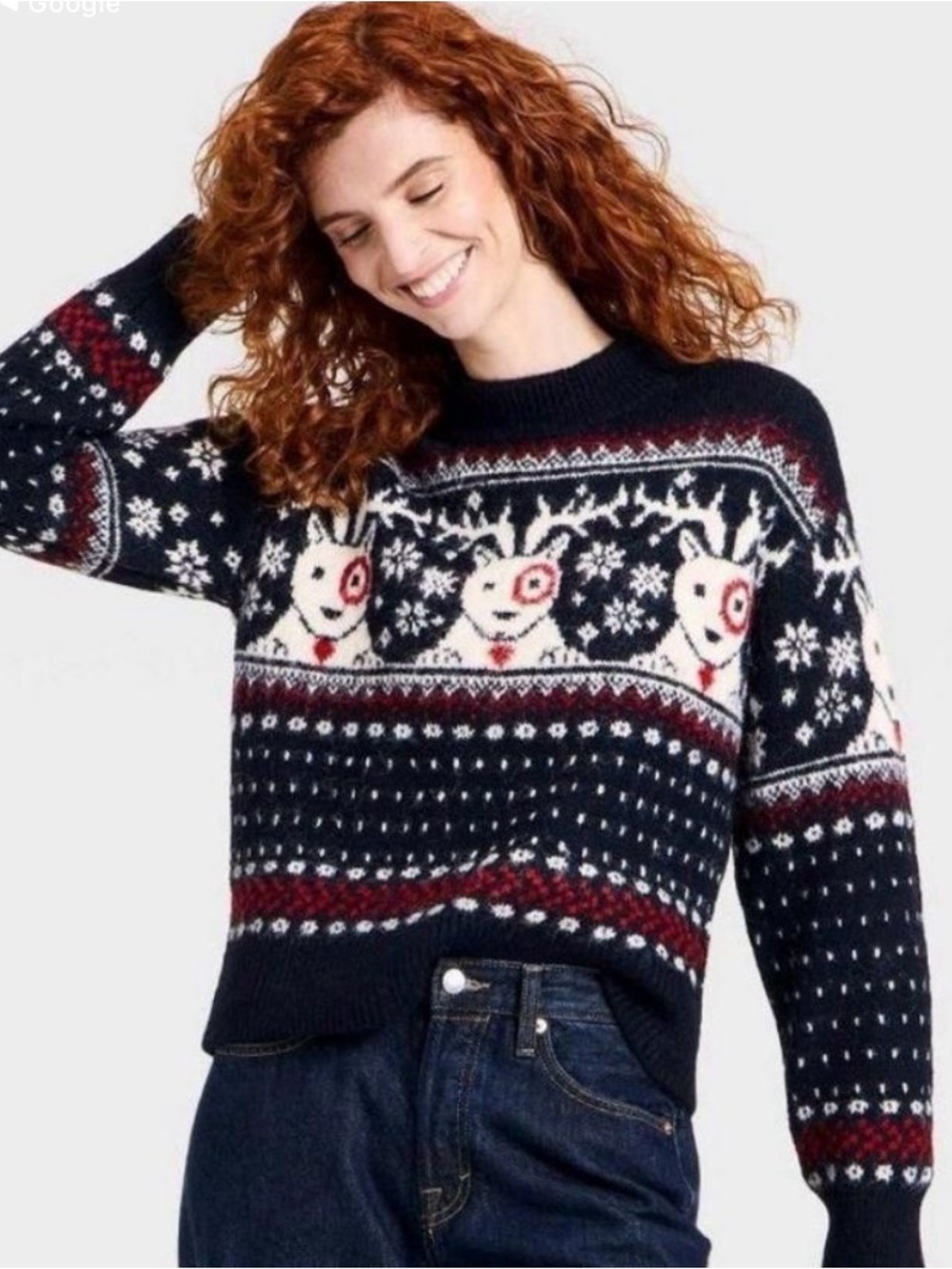 Target's Bullseye the dog graphics with a cozy knit design